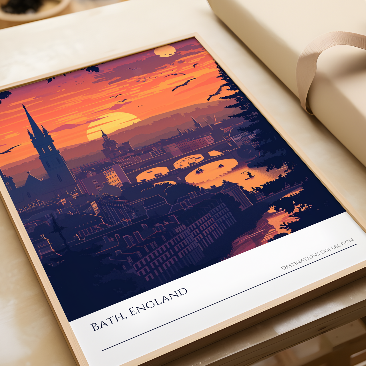 Bath Sunset Poster