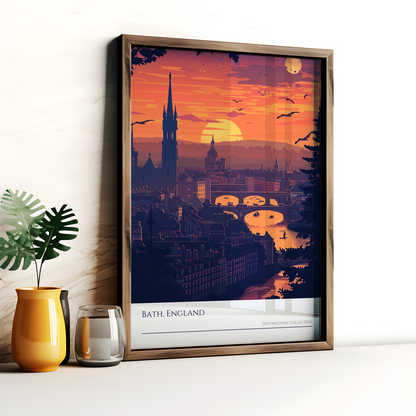 Bath Sunset Poster