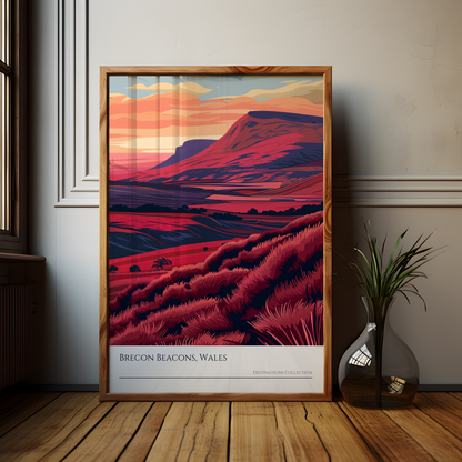 Brecon Beacons Sunset Poster