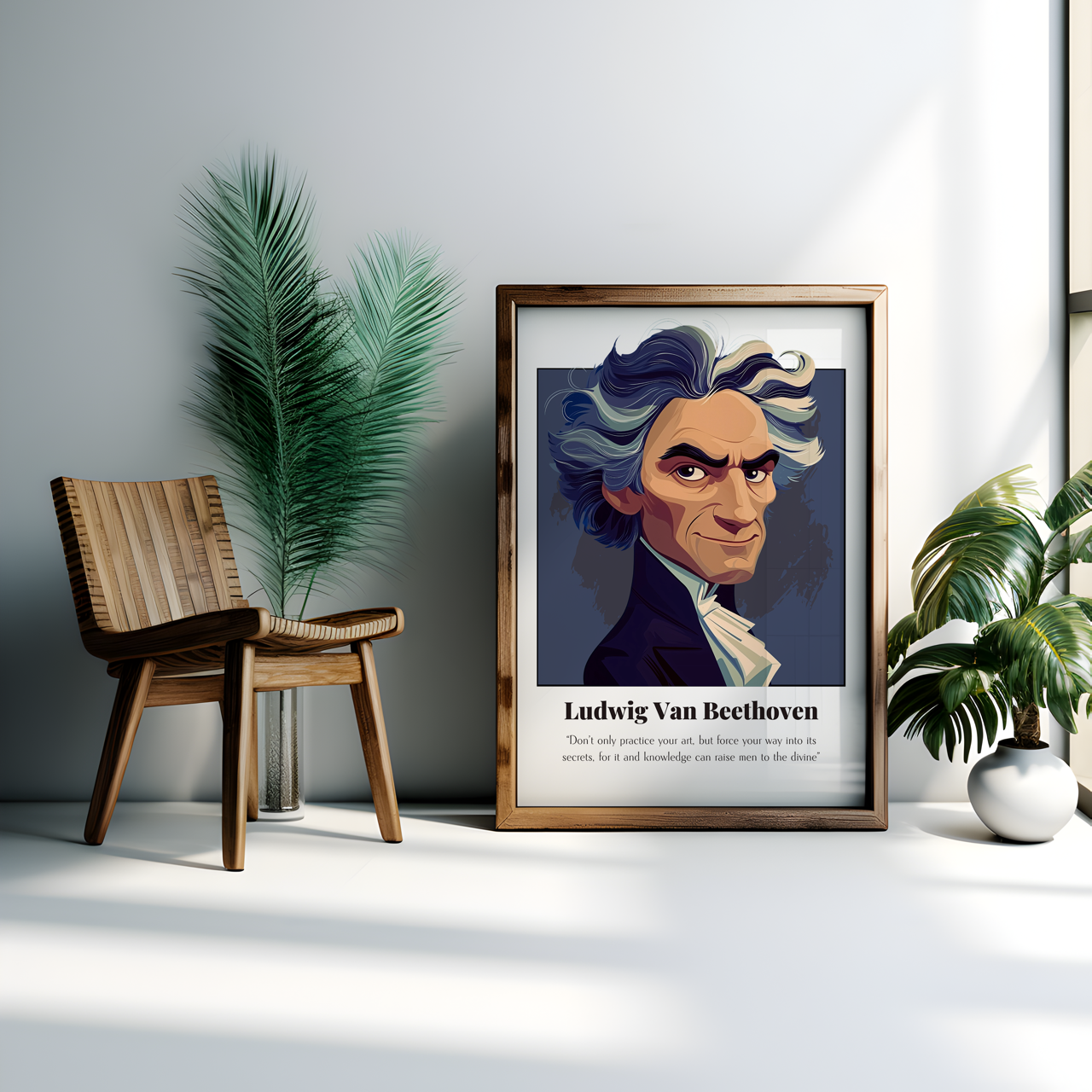 Ludwig Van Beethoven Quote Poster