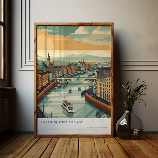 Belfast Cityscape Poster