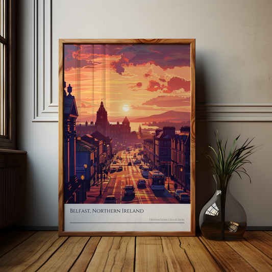 Belfast Sunset Poster