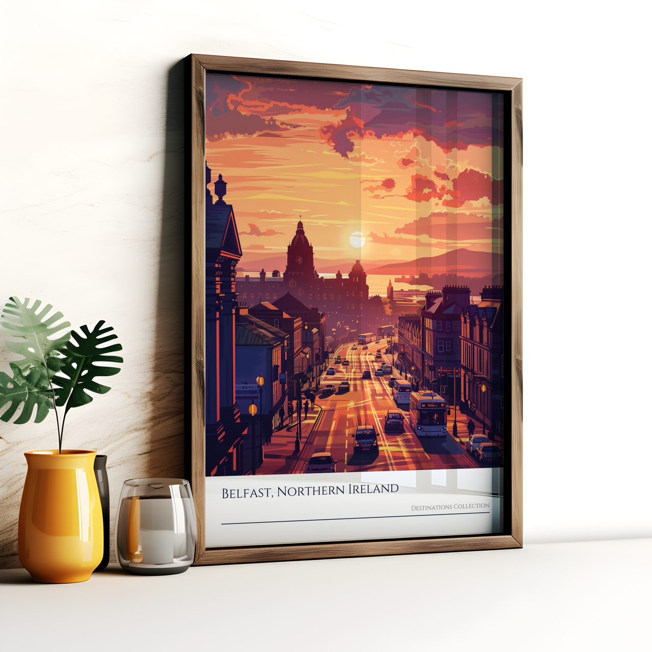 Belfast Sunset Poster