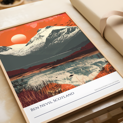 Ben Nevis Sunset Poster