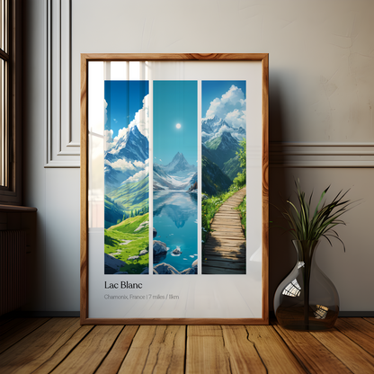 Lac Blanc Chamonix Hike Poster