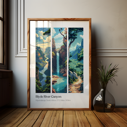 Blyde River Canyon South Africa Trek Poster