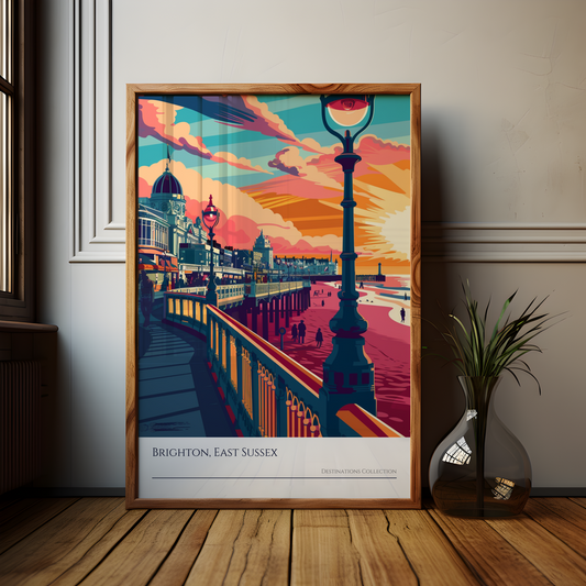 Brighton Sunset Poster