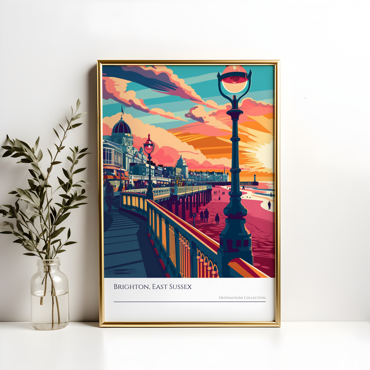 Brighton Sunset Poster