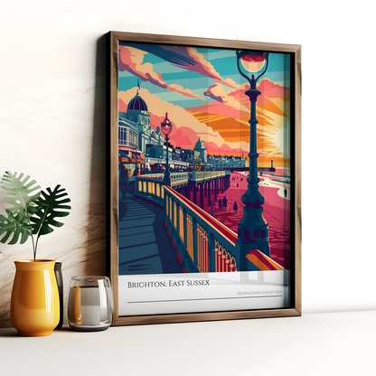 Brighton Sunset Poster