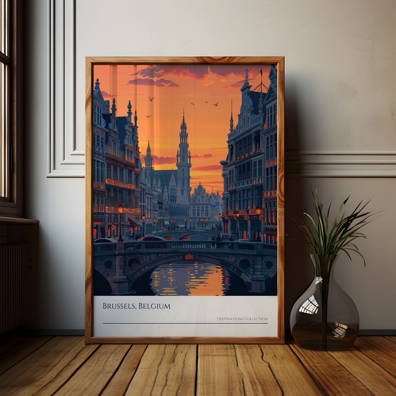 Brussels Sunset Poster