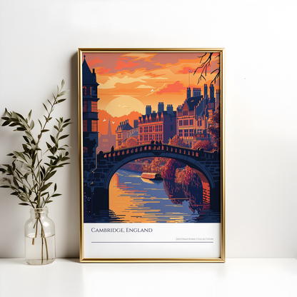 Cambridge Sunset Poster