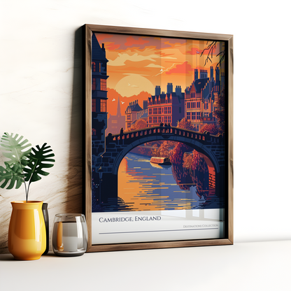 Cambridge Sunset Poster