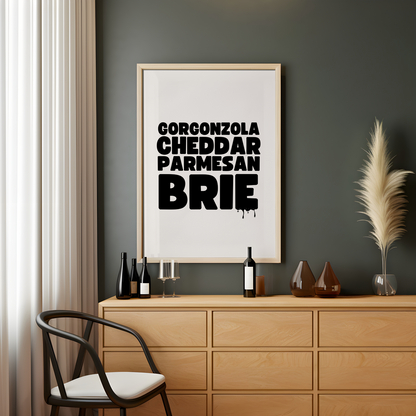 Cheese Art Poster