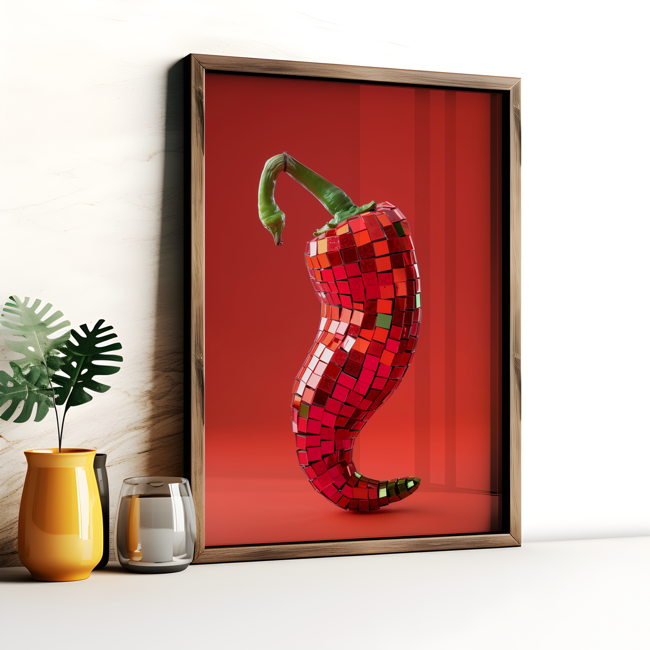 Disco Chilli Pepper Poster