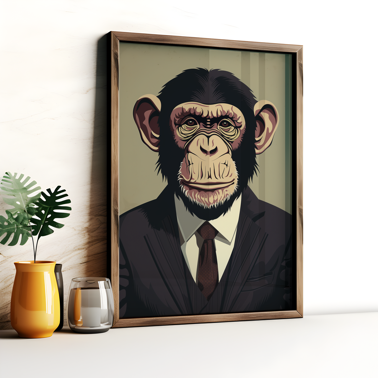 Dapper Chimp Poster