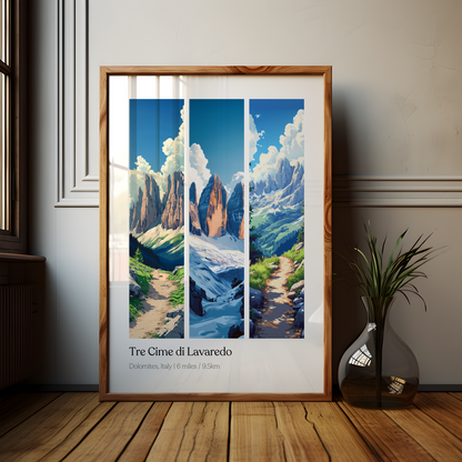 Tre Cime di Lavaredo Dolomites Poster