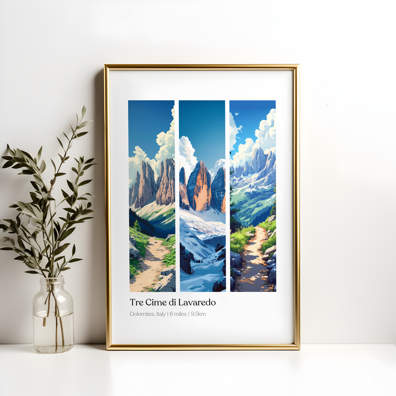 Tre Cime di Lavaredo Dolomites Poster