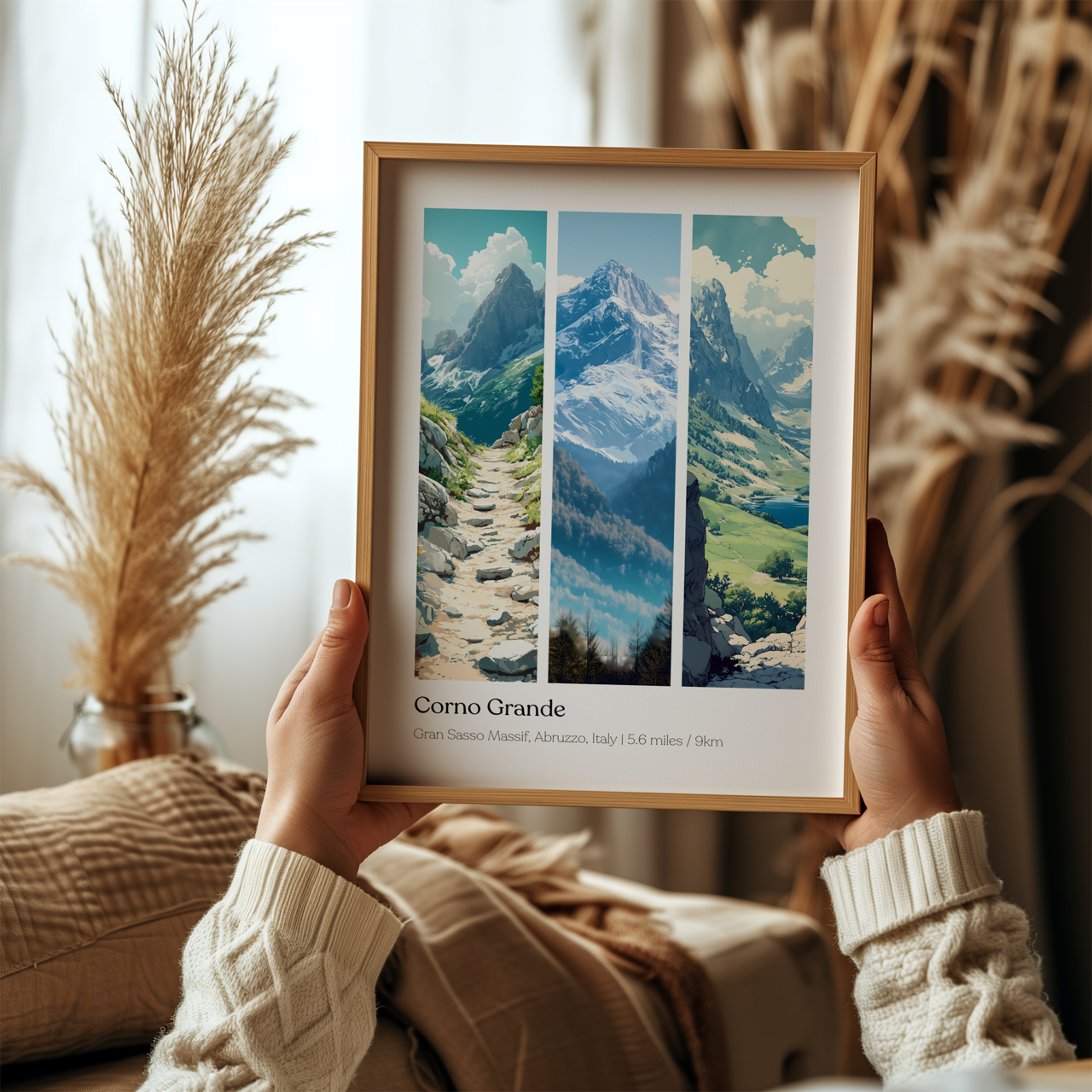 Corno Grande Abruzzo Hiking Poster