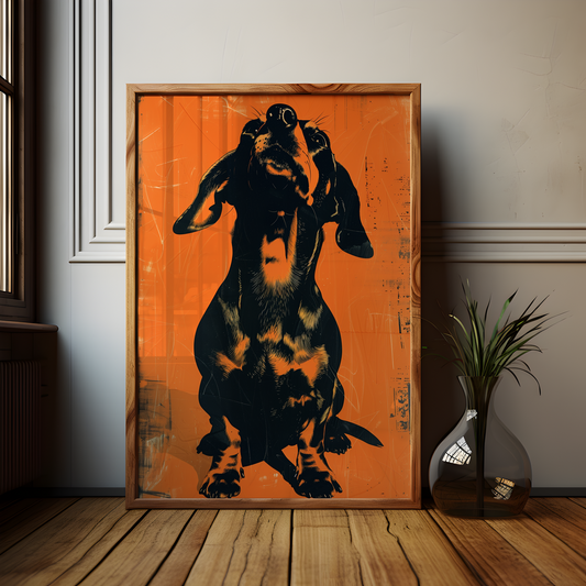 Bold Dachshund Poster