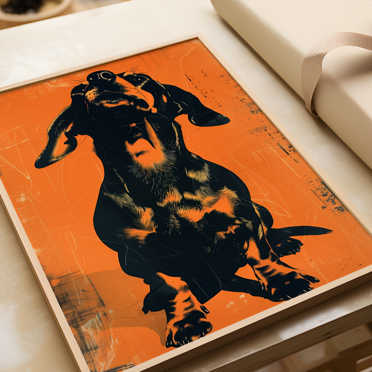 Bold Dachshund Poster