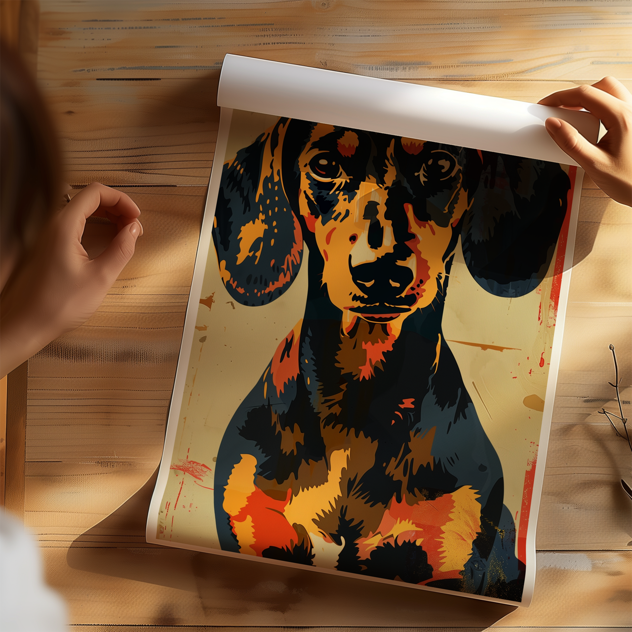 Dachshund Portrait Poster