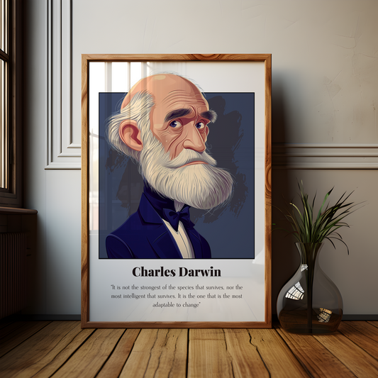 Charles Darwin Quote Poster