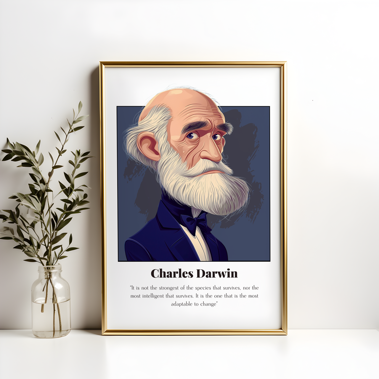 Charles Darwin Quote Poster