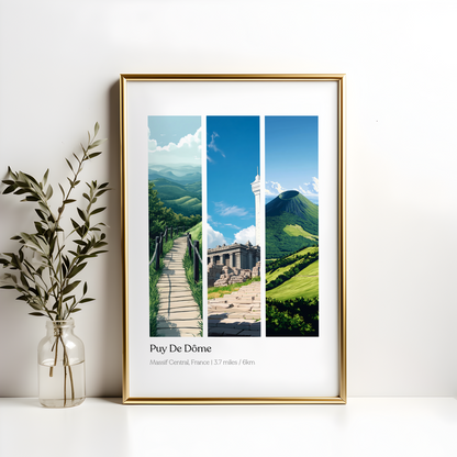 Puy de Dome Massif Central Poster