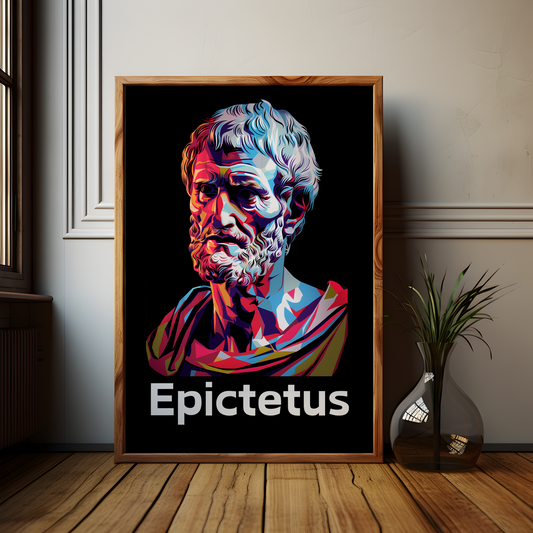 Epictetus Stoic Art Print, Stoicism Poster