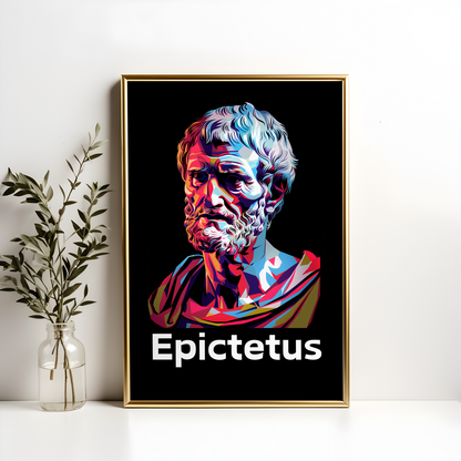 Epictetus Stoic Art Print, Stoicism Poster