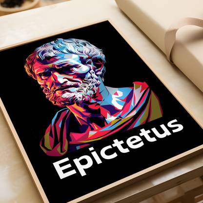 Epictetus Stoic Art Print, Stoicism Poster