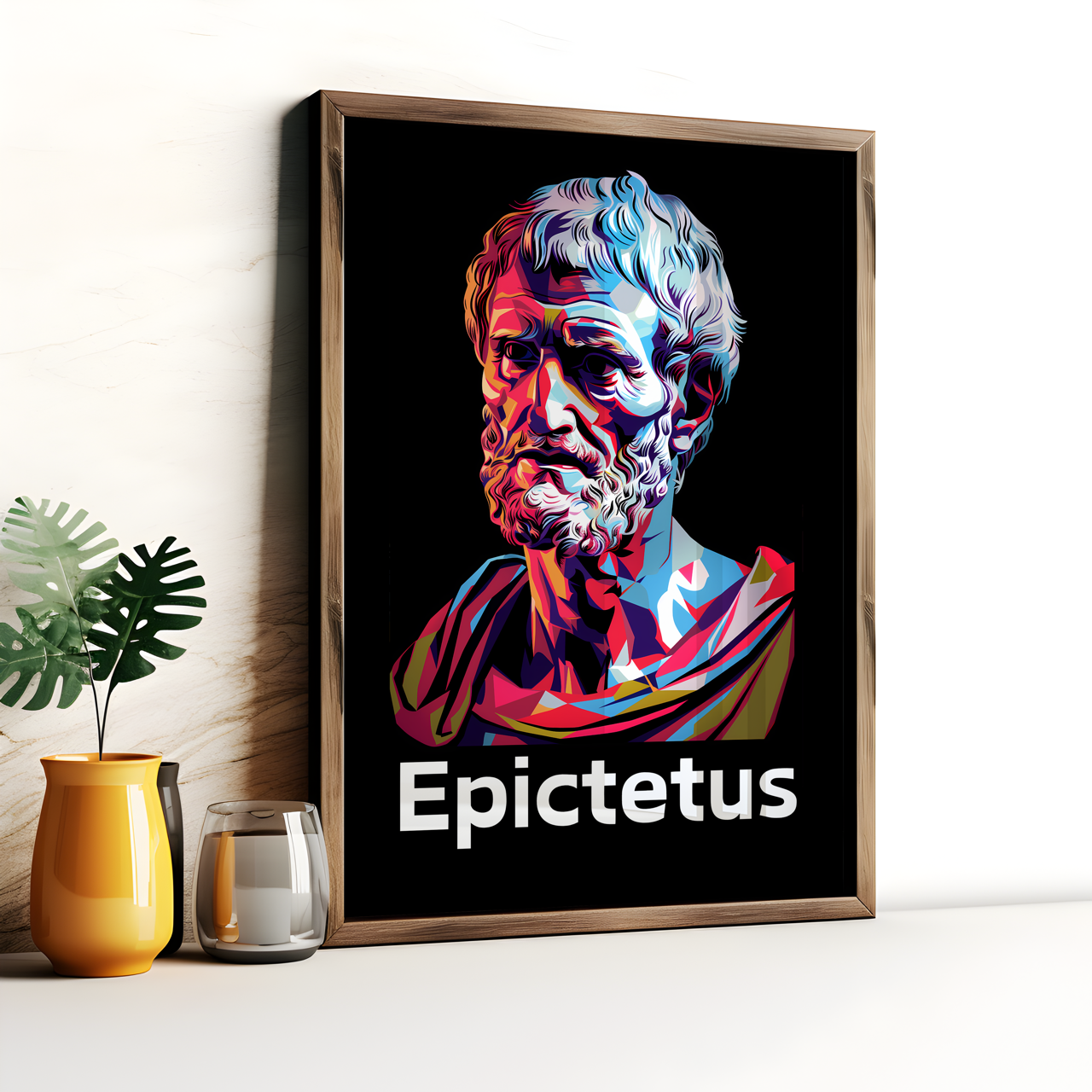 Epictetus Stoic Art Print, Stoicism Poster