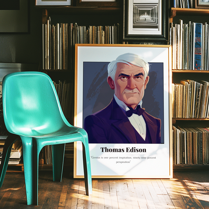 Thomas Edison Quote Poster