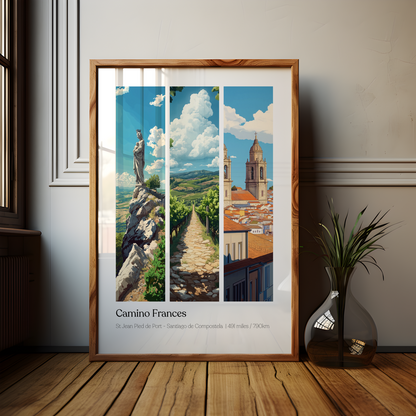 Camino Frances Camino de Santiago Print