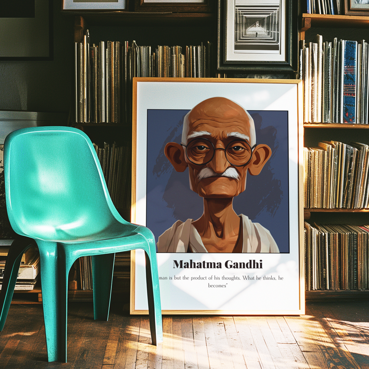 Mahatma Gandhi Quote Poster