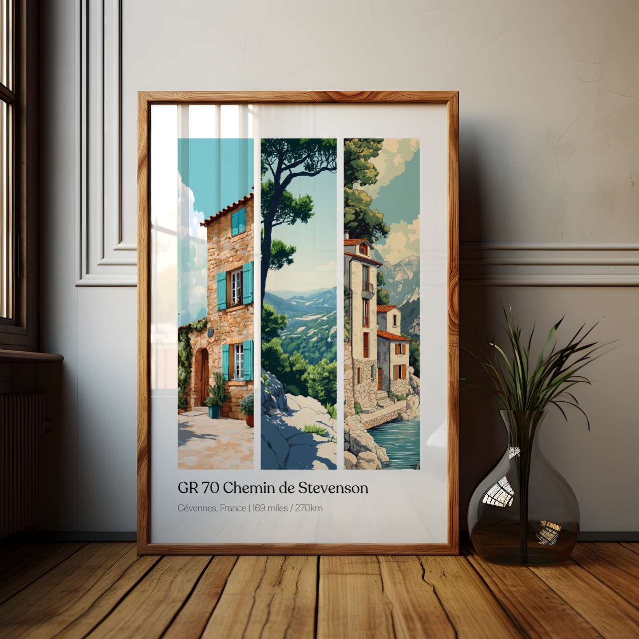 GR 70 Chemin de Stevenson Cevennes Hike Poster