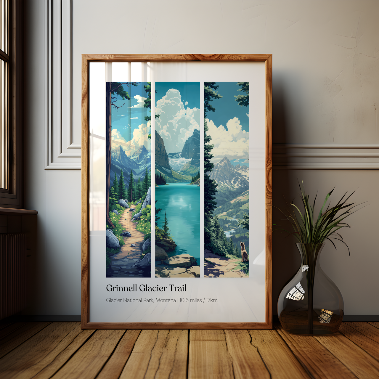 Grinnell Glacier Trail Glacier National Park Poster