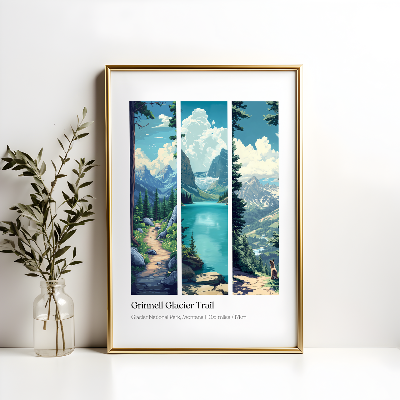 Grinnell Glacier Trail Glacier National Park Poster