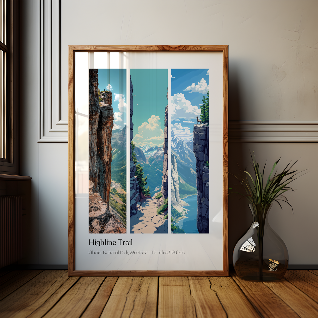 Highline Trail Glacier National Park Poster