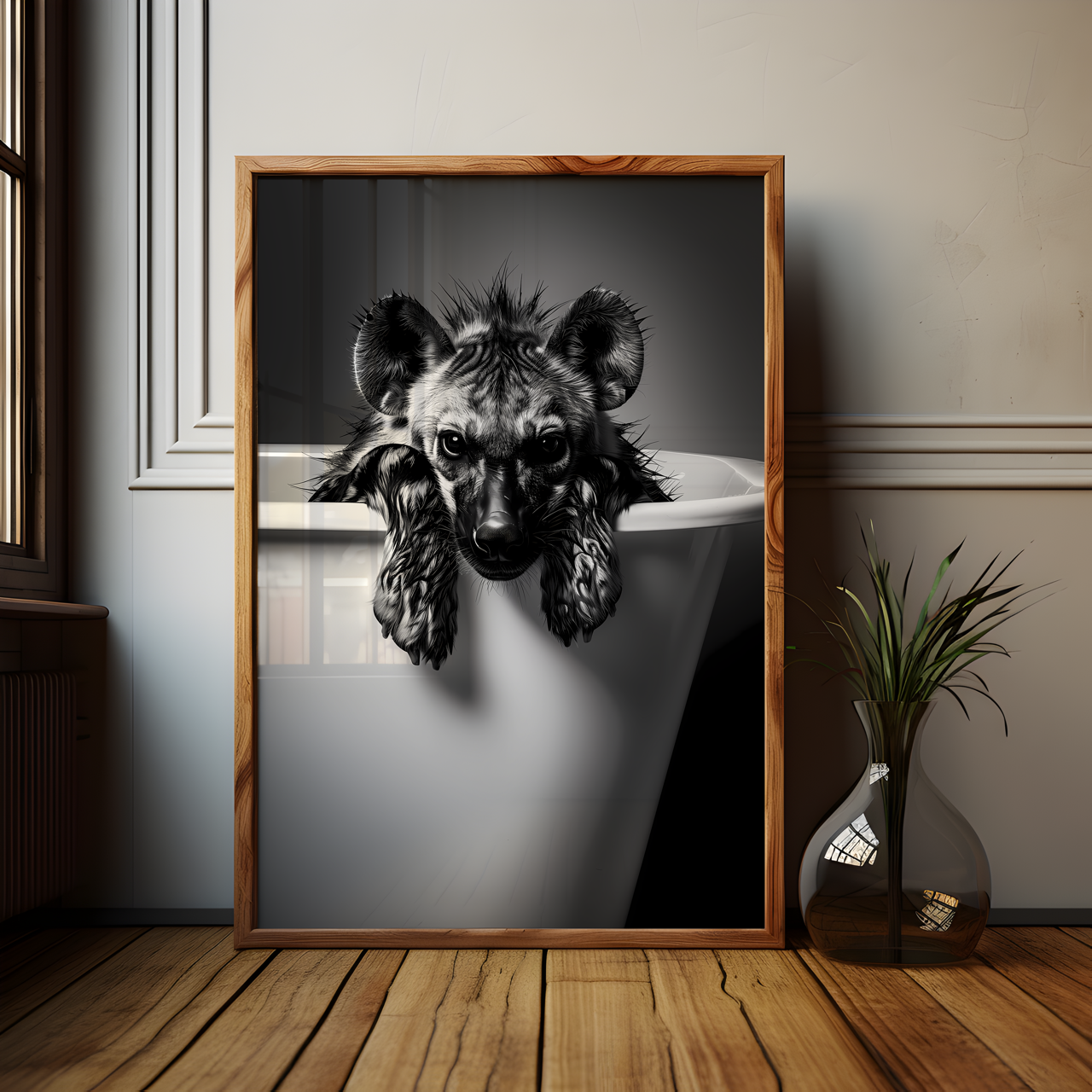 Hyena in the Bath Poster