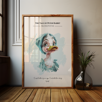 Jemima Puddle-Duck The Tale of Peter Rabbit Cartoon Poster