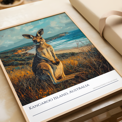 Oil Painting Style Kangaroo Island Poster