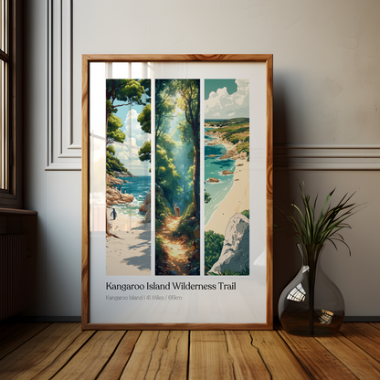 Kangaroo Island Trail Australia Poster