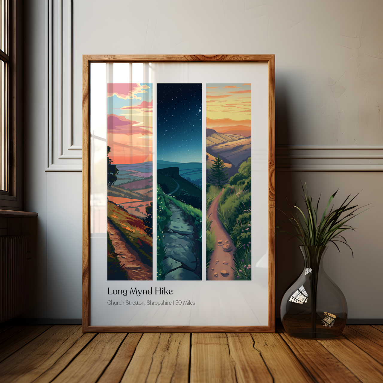 Long Mynd Hike Shropshire Hills Dusk Til Dawn Trek Poster