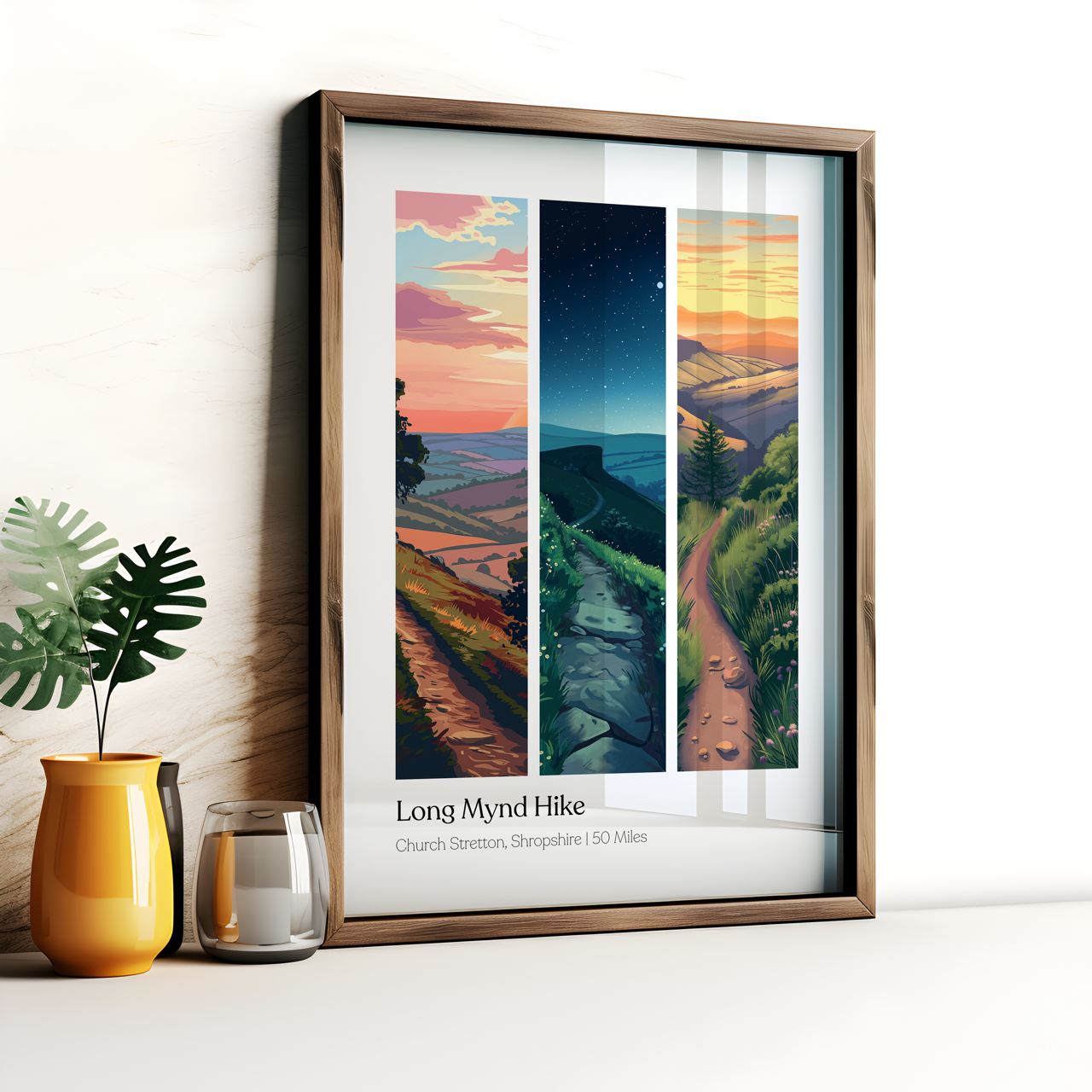 Long Mynd Hike Shropshire Hills Dusk Til Dawn Trek Poster