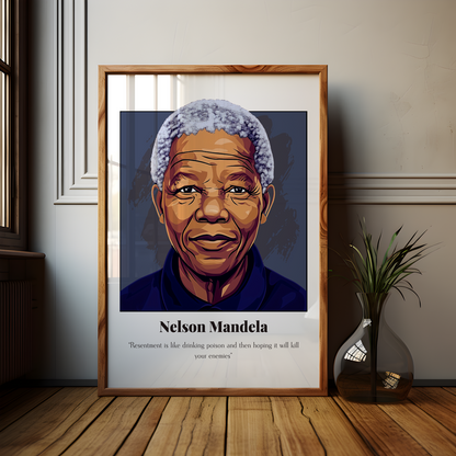 Nelson Mandela Quote Poster