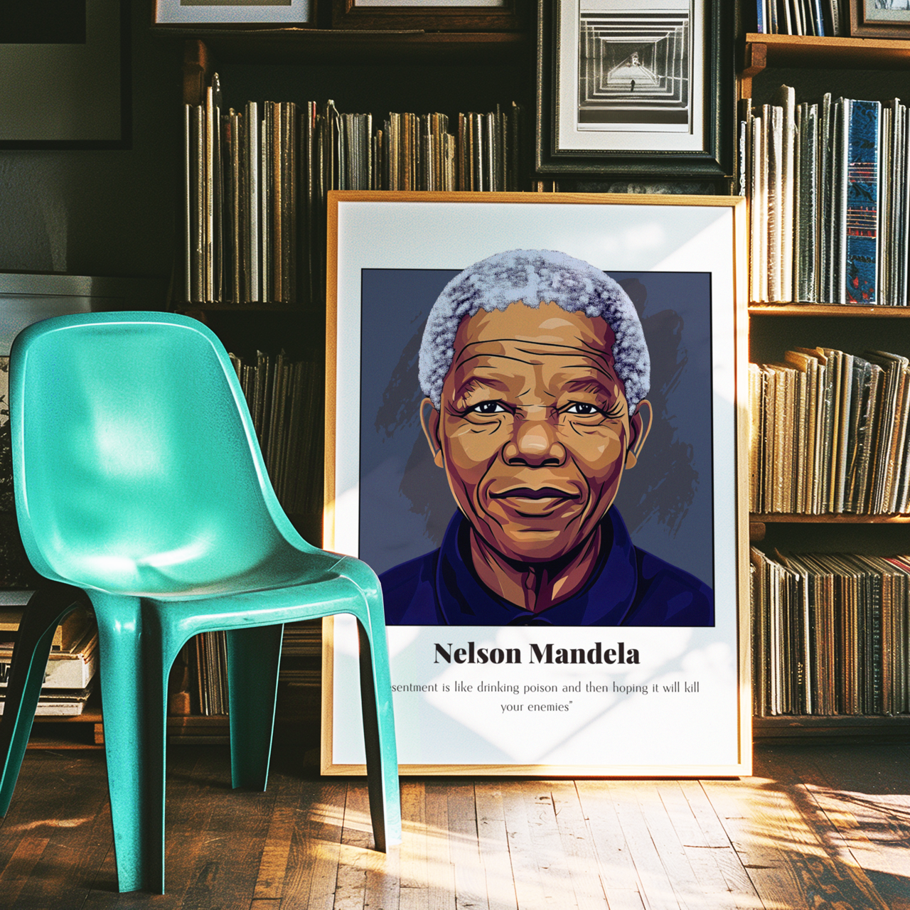 Nelson Mandela Quote Poster