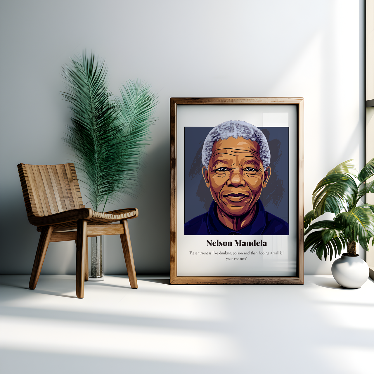 Nelson Mandela Quote Poster