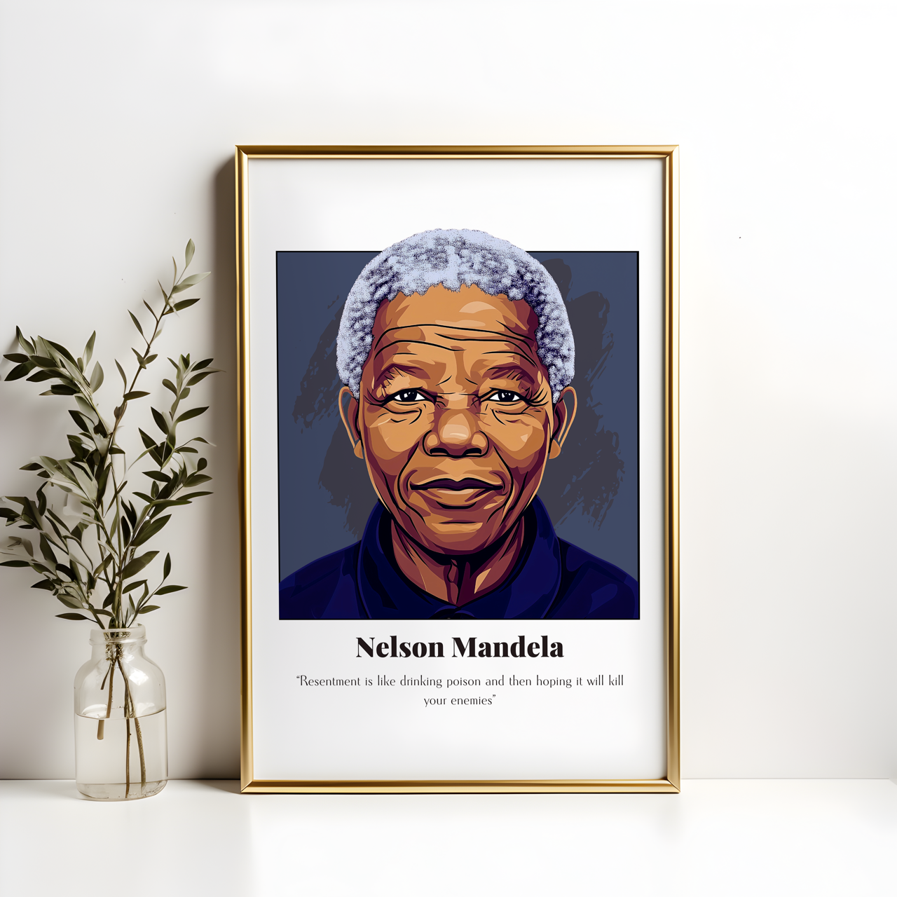 Nelson Mandela Quote Poster