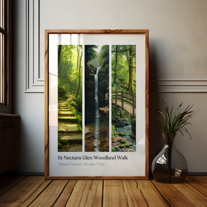 St Nectans Glen, Cornwall Poster